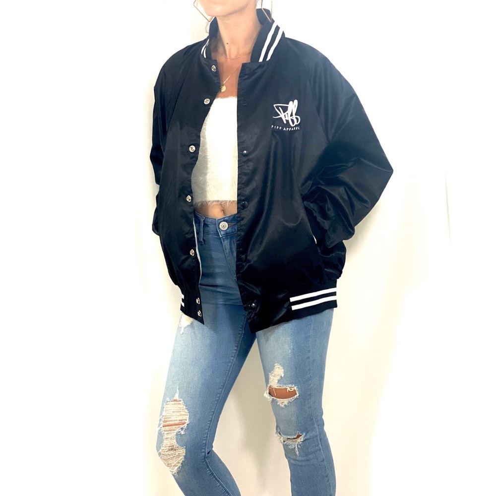 Black Unisex Bomber